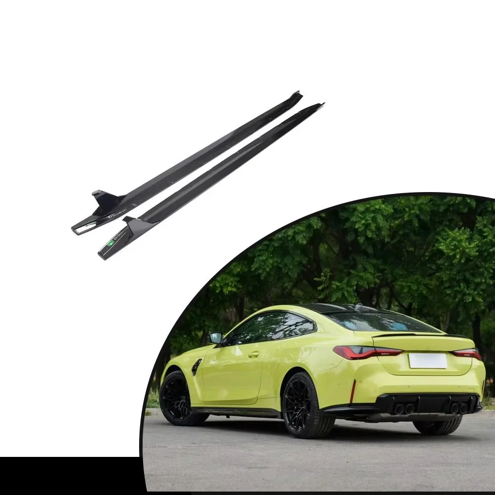 

ATV&UTVG83 M4 Dry Carbon Fiber Side Skirt Extension Lip for BMW 4 Series G82 G83 M4 2021-2024 Sport Style