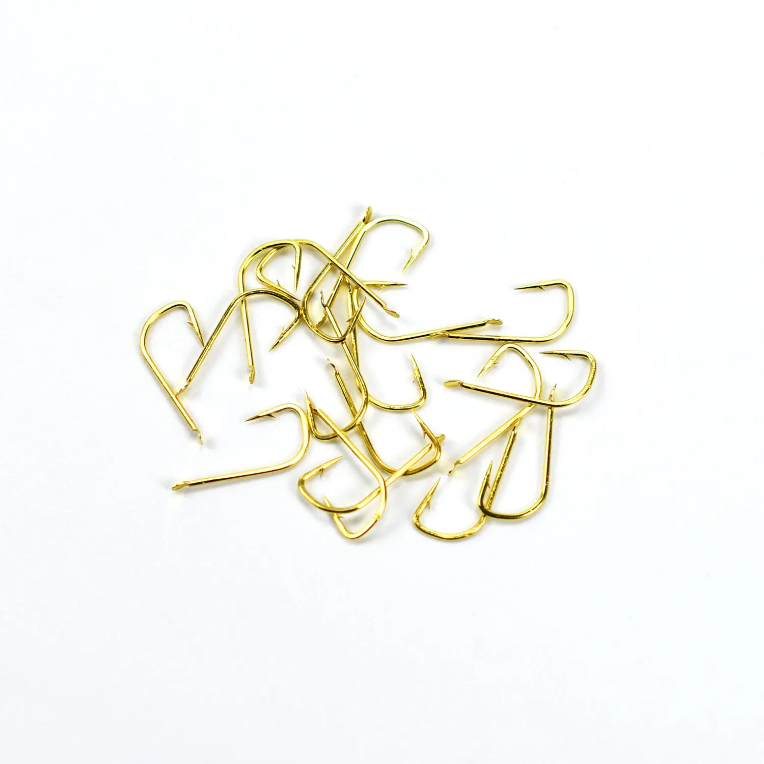 Topranc 250pcs 2#-8# Golden Sleeve Fishhook with Barbed Carp Fishing Hooks  Fishing Tackle Accessories Tools Pesca