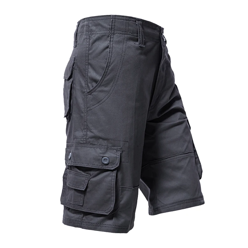 Cargo Knie Shorts Männer Sport Casual Bermuda Shorts Plus Größe Baumwolle Halbe Hosen Golf Gerade Lauf Gym Shorts Hosen – Detail 3