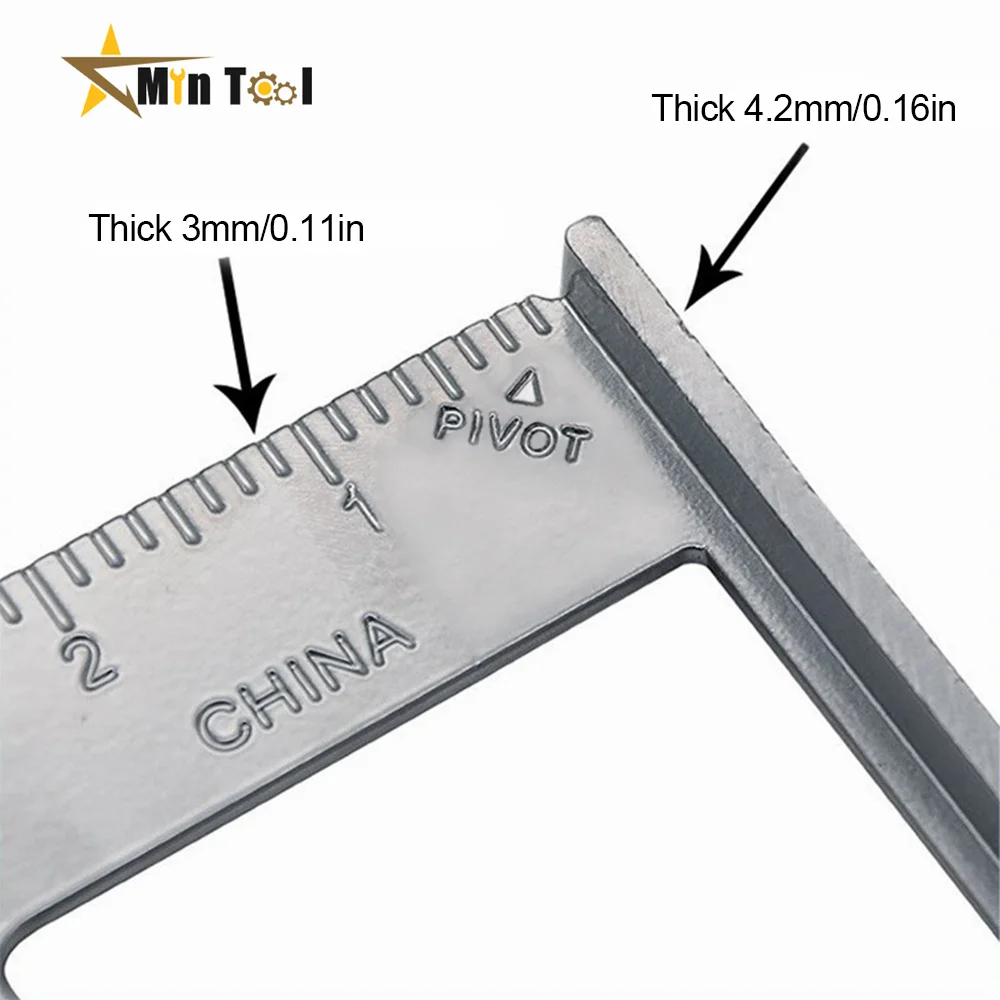 Carpenter Straight Ruler Aluminum Alloy Speed Protractor Miter 3 Right Angles Scriber Saw Guide Rail Set Square Hand Tool