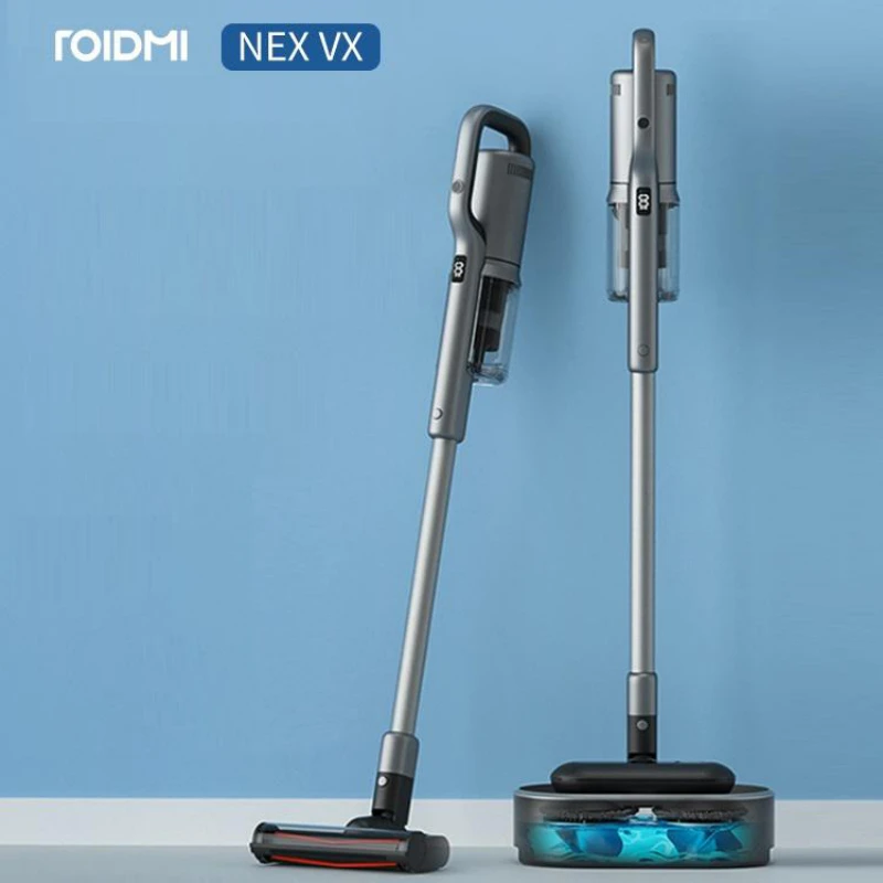 

New Roidmi NEX VX Wireless Vacuum Cleaner Sweeping and Mopping Self-cleaning Mops Super Suction 26.5KPa 150W 2500mAh*8 Battery