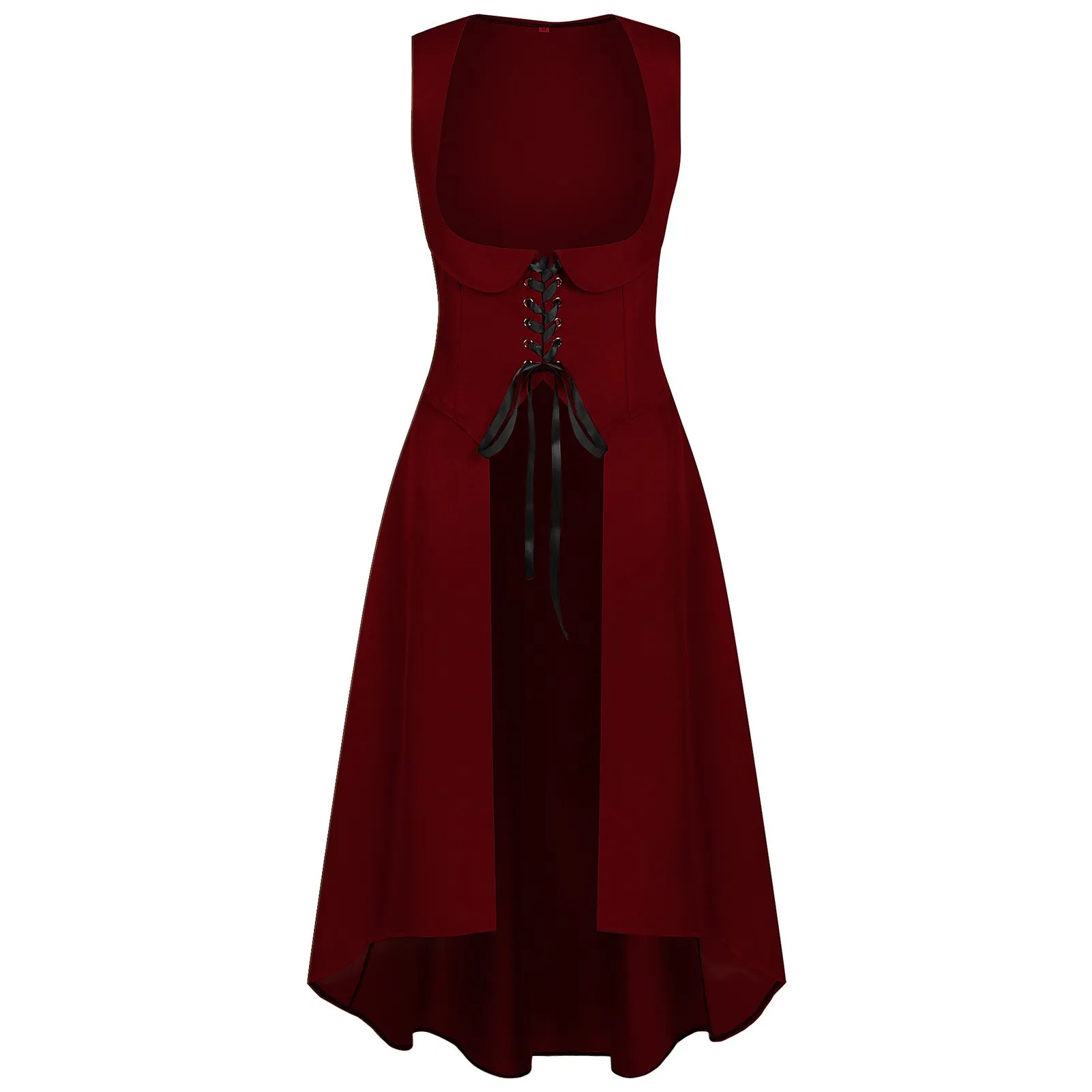 Long Dress Cosplay Costume Dress European and American Fantasy Halloween with Medieval Renaissance Stage Costume for Women - view 4