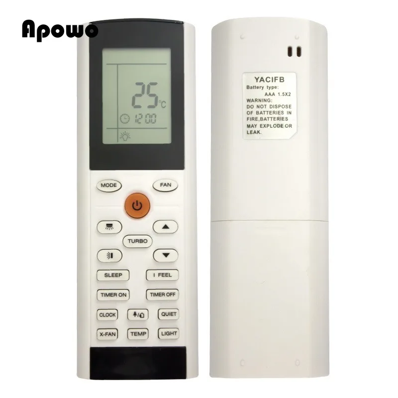 1PCS New Air Conditioner Remote Control YACIFB YAC1FB YAC1FB6 YAC1FB9 For Air Conditioner Tadiran Electrolux Gree ZACS-07 HPF