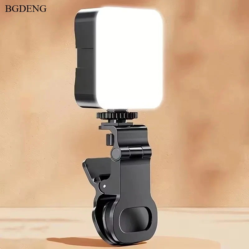 

Single Color Mini LED With Clip Fill Light Phone Selfie Livestreaming Lamp Portable Laptop Video Photography Studio Makeup Lamp