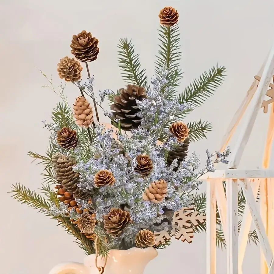 1/5/10/20/50/100pcs Mini Pine Cones, Suitable for Crafts, Christmas Tree Decorations - Perfect Vase Filler, Home And Wedding Dec
