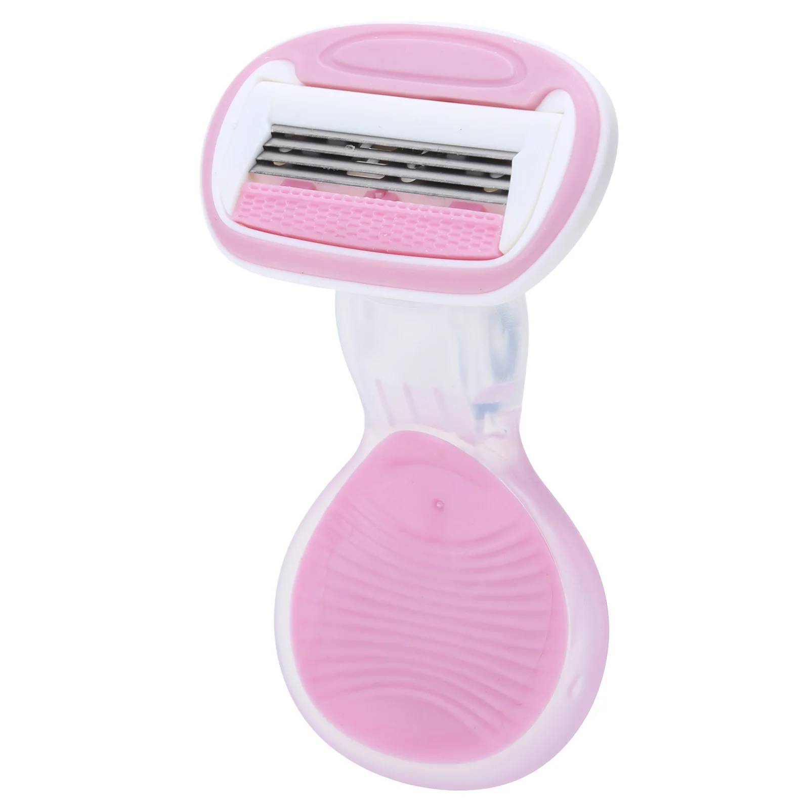 أداة إزالة شعر الجسم والساق للنساء، ماكينة تشذيب شعر الجسم اليدوية المحمولة، أداة إزالة شعر الوجه والساق باللون الوردي #6