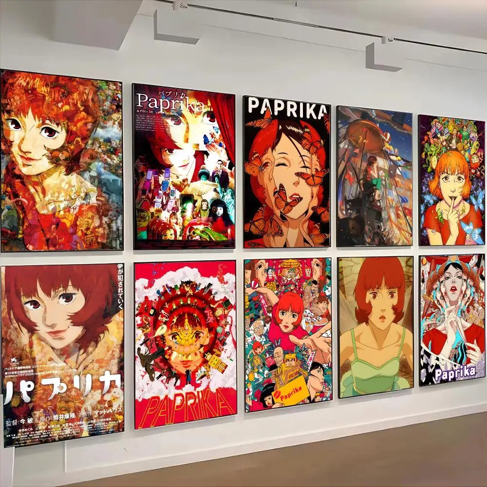 Anime P-PAPRIKA Poster Advanced Aesthetic Self-adhesive Printing Paper Wall Art For Living Room Home Decor