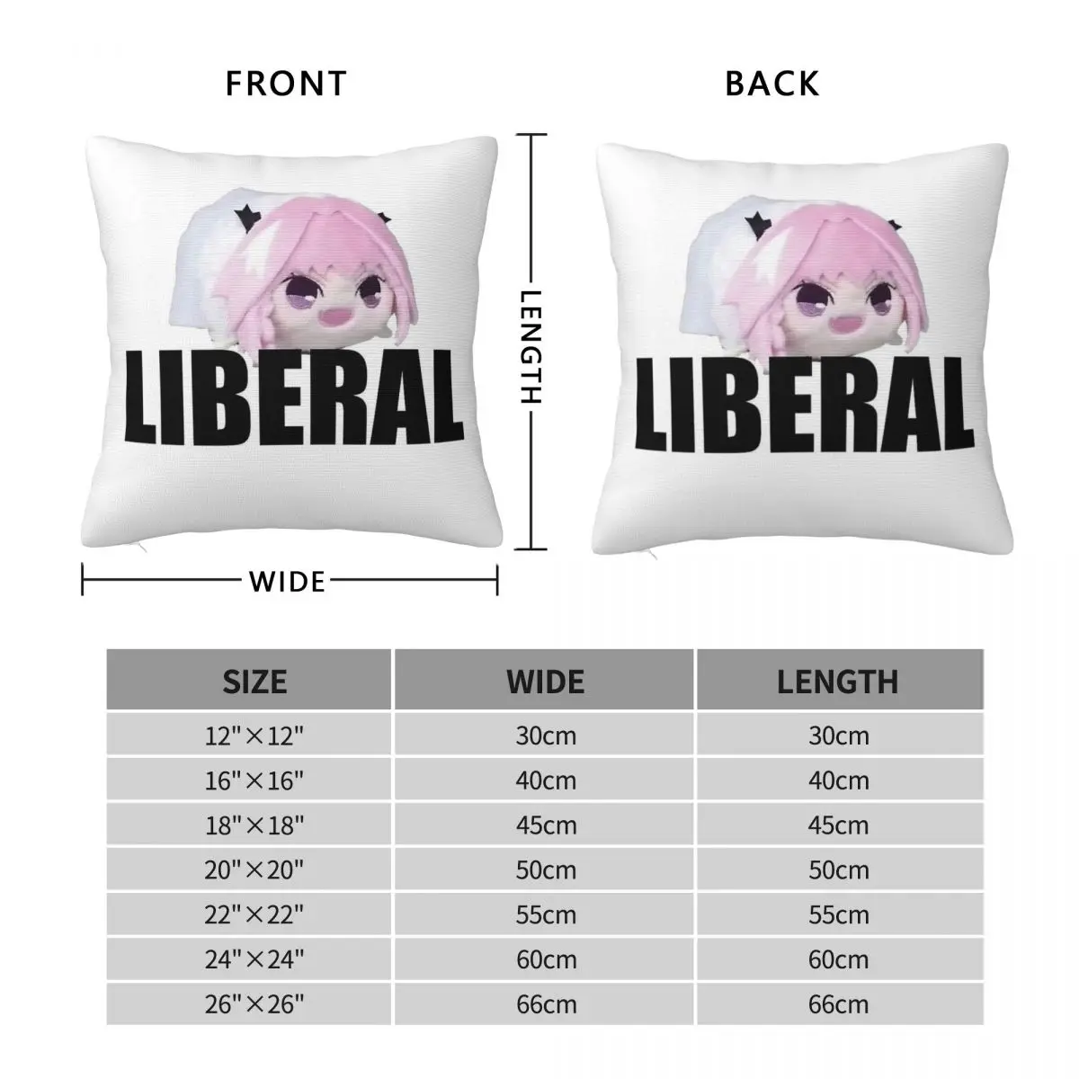 Astolfo Liberal Meme Square Pillowcase Polyester Linen Velvet Pattern Zip Decor Car Cushion Cover