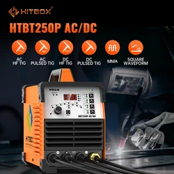 HITBOX AC/DC Aluminium WIG-Schweißgerät HBT250P HF WIG/MMA ARC Stick Schweißgerät mit Pulse Argon Schweißen IGBT Inverter 2T/4T