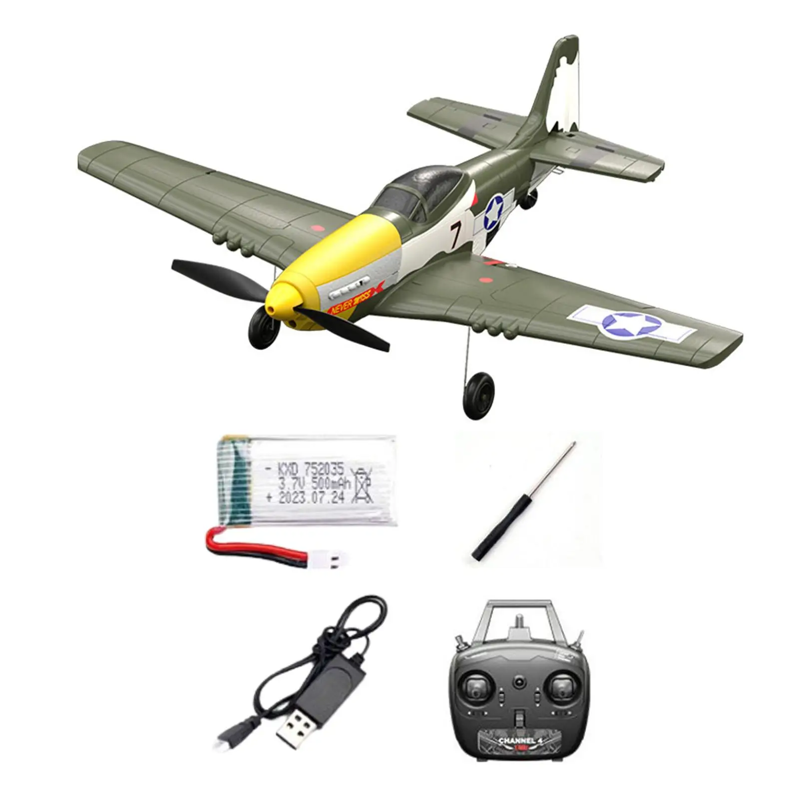 RC Plane Toys 4CH Model Remote Control Airplane for Beginners Children Kids