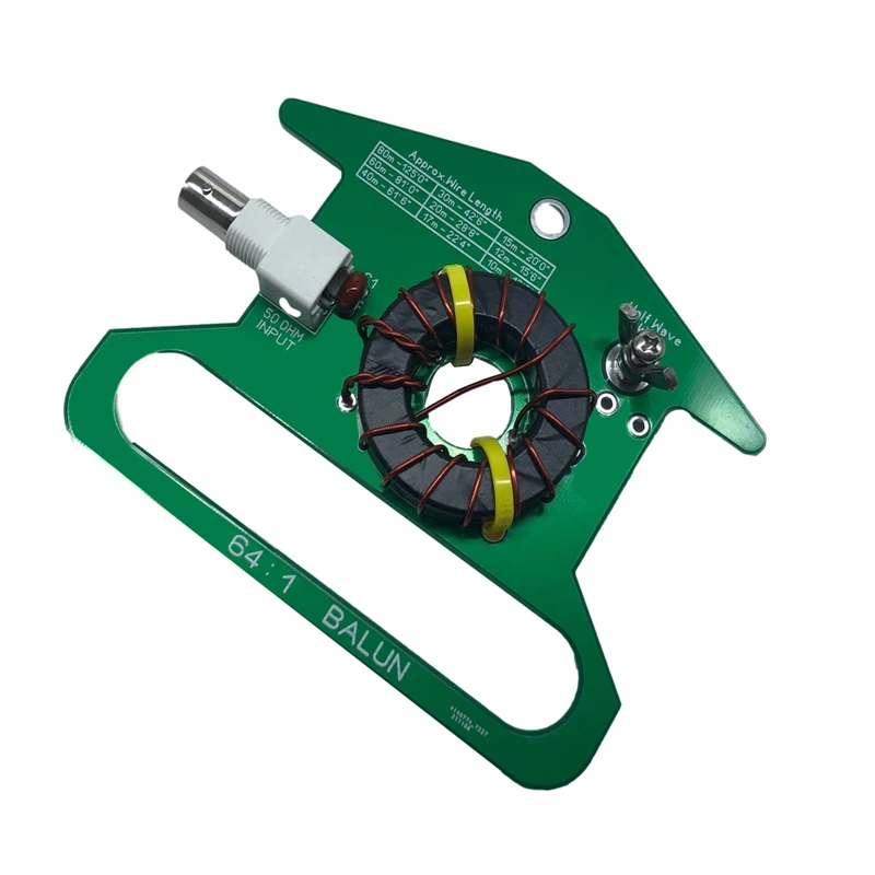 Balun Balun de onda corta 64:1 sin sintonización 5-35Mhz recibe antena