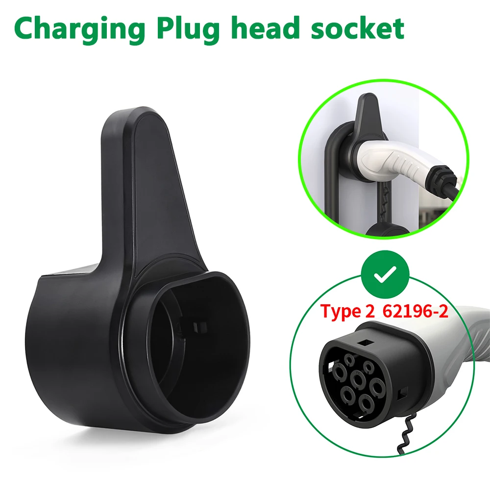 

EV Charger Holder Holster Dock For Type 2 IEC 62196-2/Type 1 J1772 Charging Cable Extra Protection Leading Wallbox
