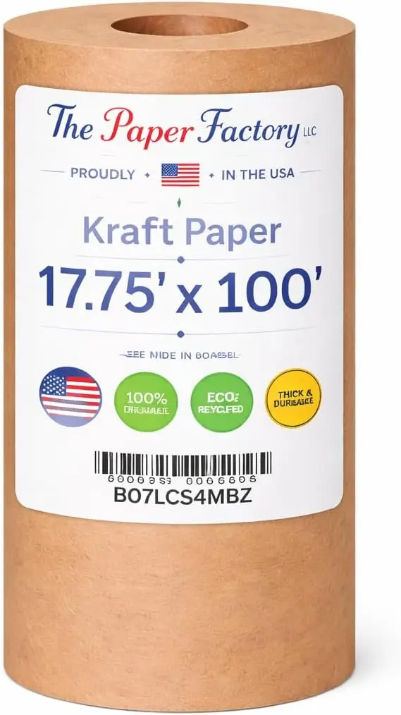 

Kraft Paper Roll 17.5" x 100ft for Gift Wrapping, Arts & Crafts, Packing & Shipping