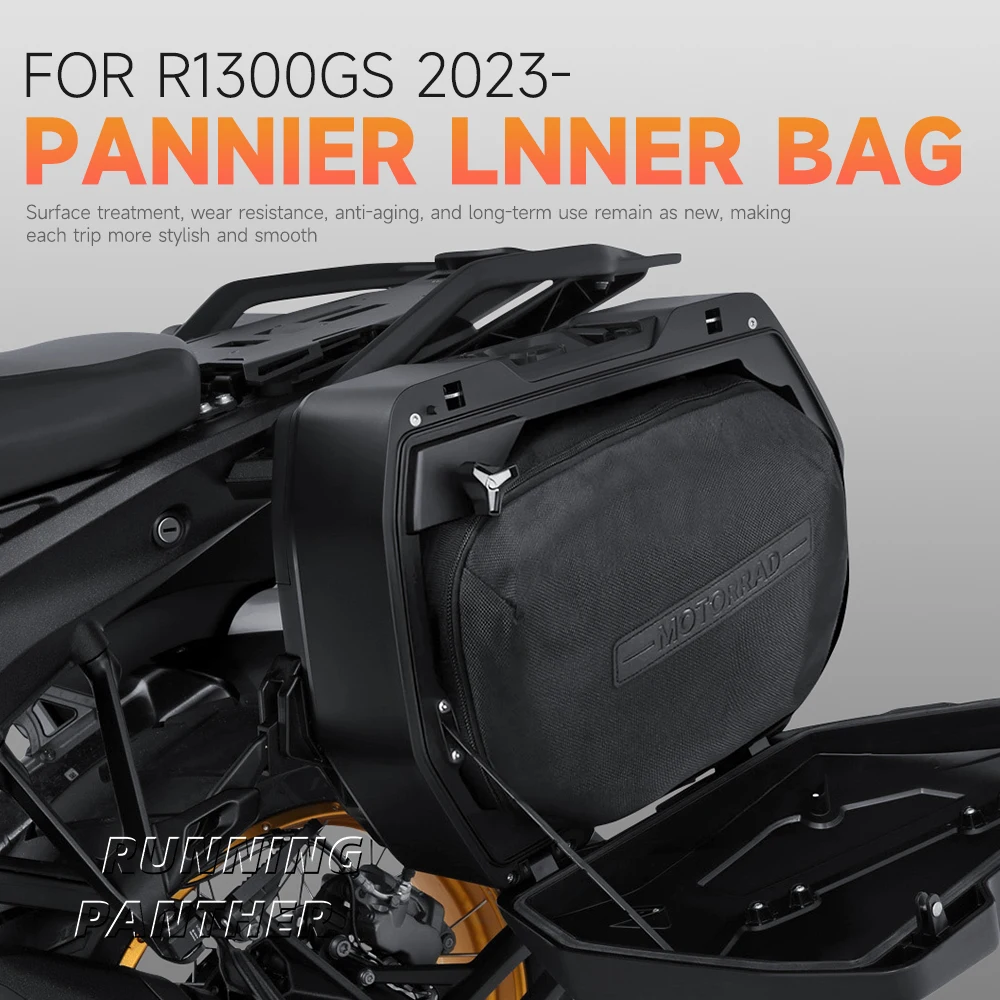 

Motorcycle Accessories Side Case Pannier Saddlebags Suitcases Inner Bag Kits Black For BMW R 1300 GS R1300GS 2023-