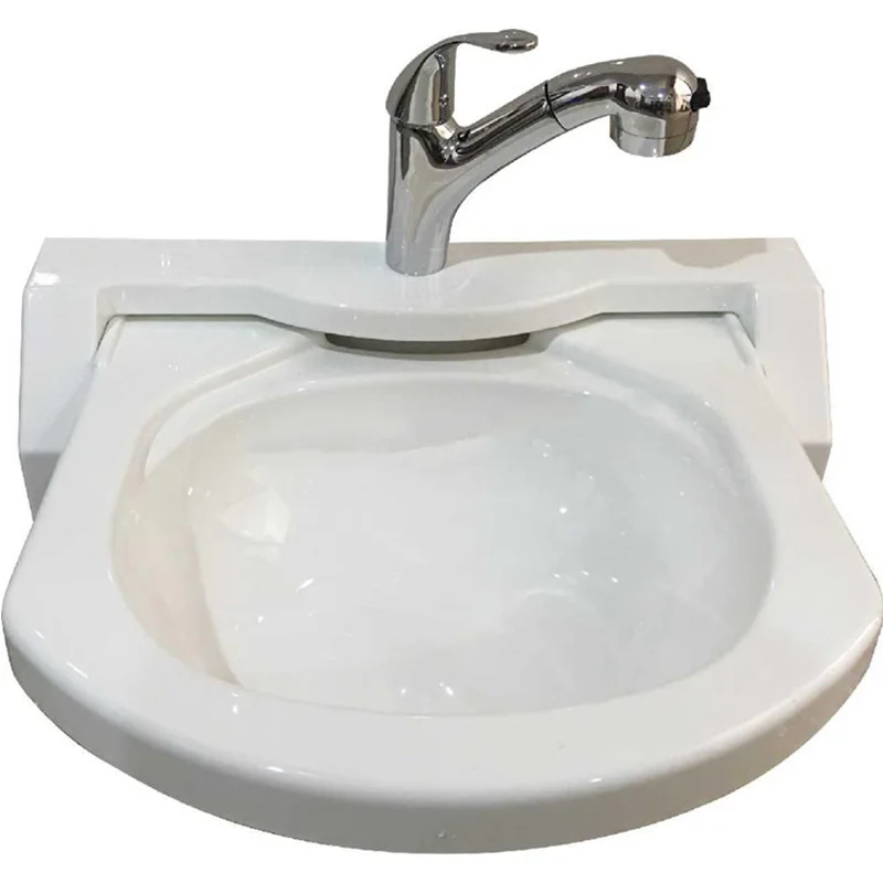 

For RV modification, bathroom, small wash basin, wall-mounted folding sink, acrylic light embedded face wash