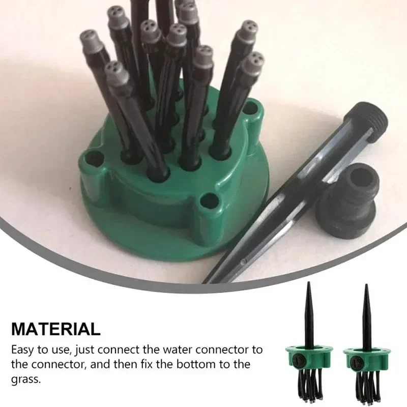multi-head 360° rotating automatic garden sprinkler large coverage lawn irrigation system for yard garden