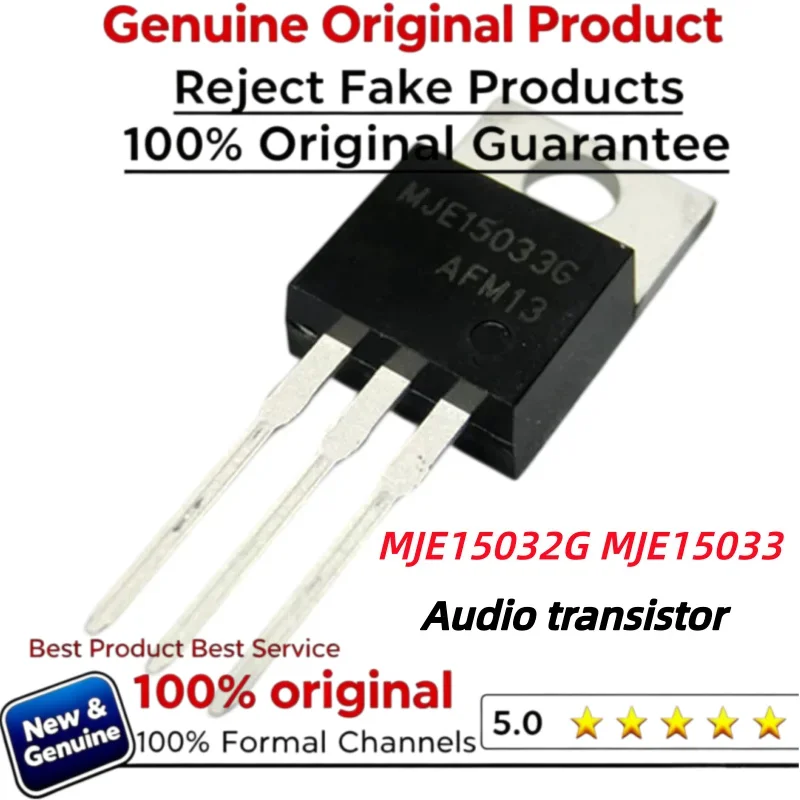 5-10pair 100% New Original MJE15032 MJE15033 MJE15032G MJE15033G Audio Transistor TO-220 8A 250V