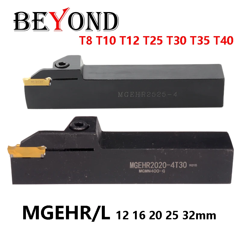 BEYOND MGEHR MGEHR2020 MGEHR2525 MGEHR1616 T6 T8 T12 T25 T30 T35 T40 Grooving Turning Tool Holder MGEHL CNC Lathe Cutter Bar