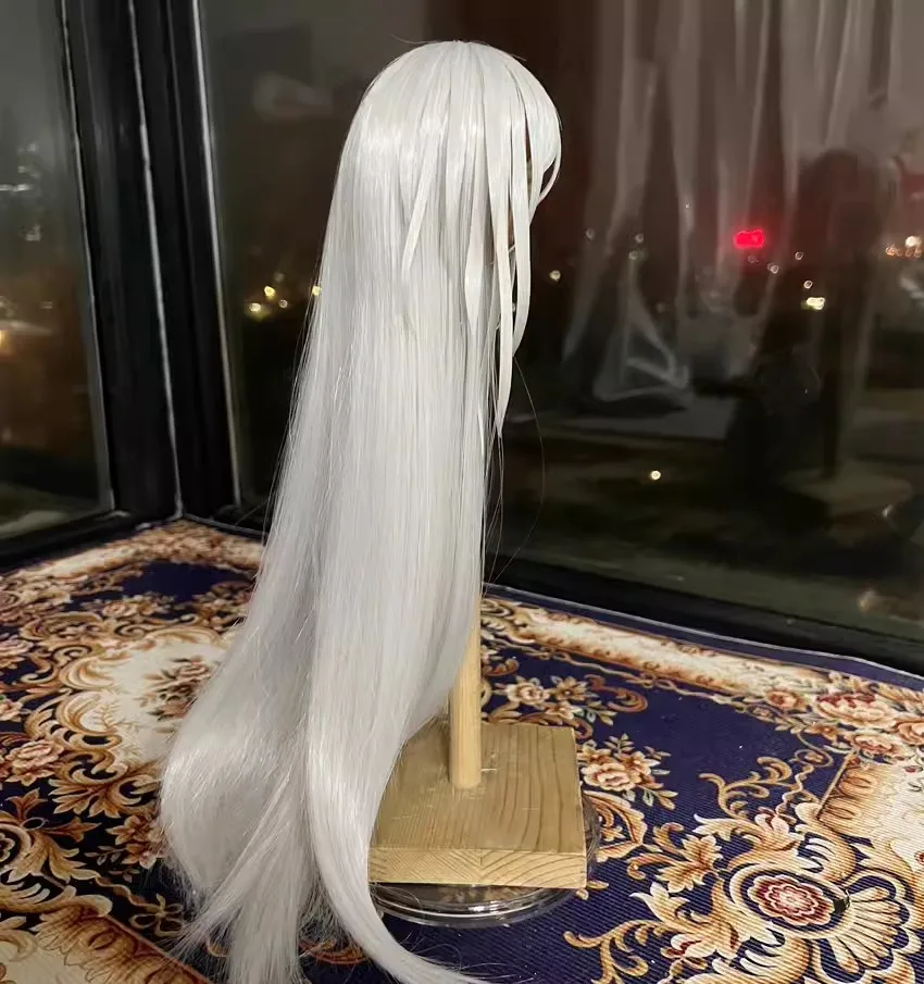 Anime Azur Lane Aegir Silver Gray Hair Wig Cosplay 1/3 1/4 BJD Doll Handmade Wig Hair Game Cos Props