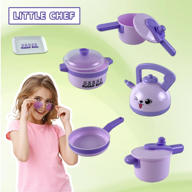 Set da gioco da cucina per bambini per 3+ – Include pentole, padelle, bollitore, utensili, barattoli di spezie, piatti e altro – Divertimento giocattolo da cucina per l'imaginativo