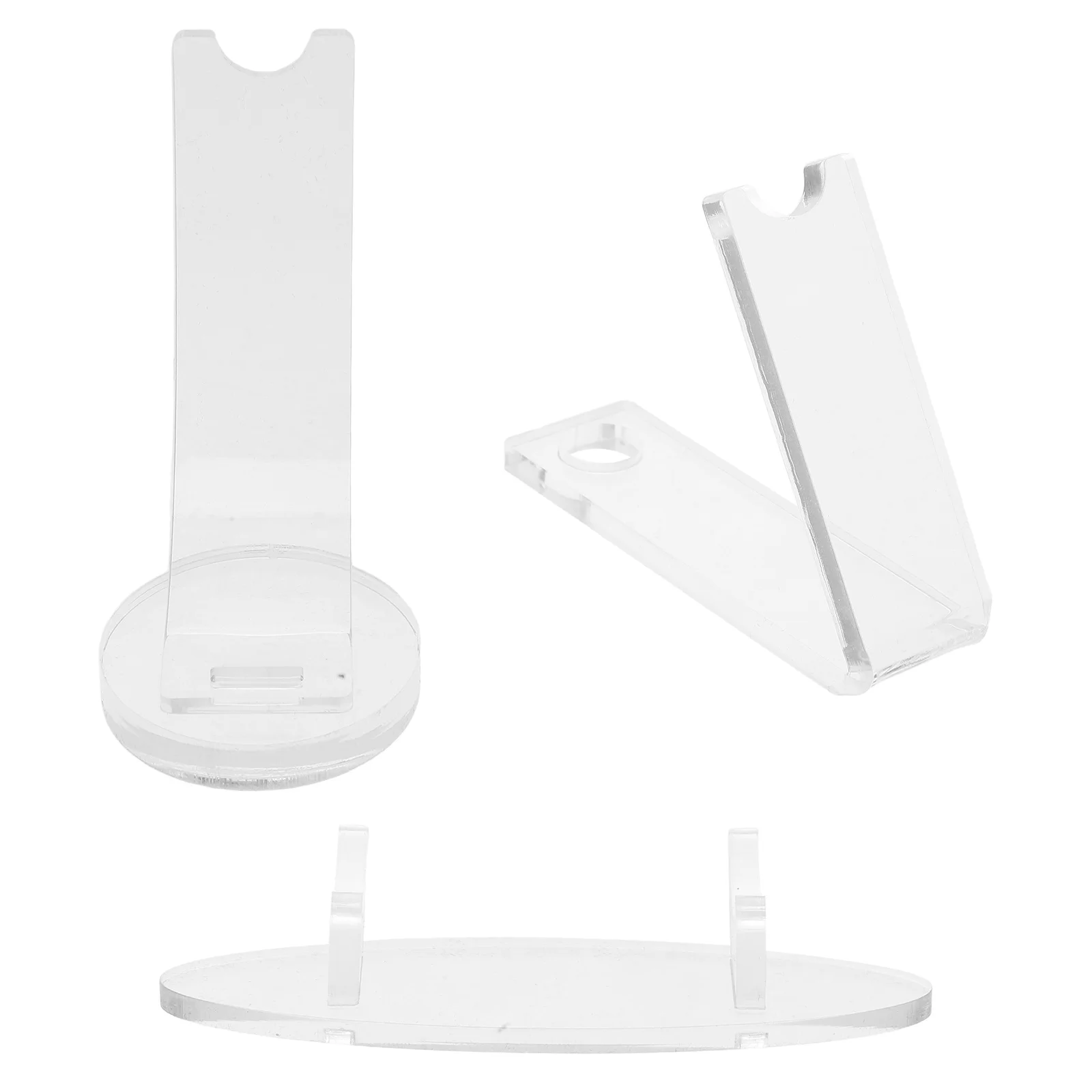 

3Pcs Clear Acrylic Pen Holder Display Rack Multifunctional Stand for Fountain Ballpoint Pens Makeup Brushes Eyebrow Pencils