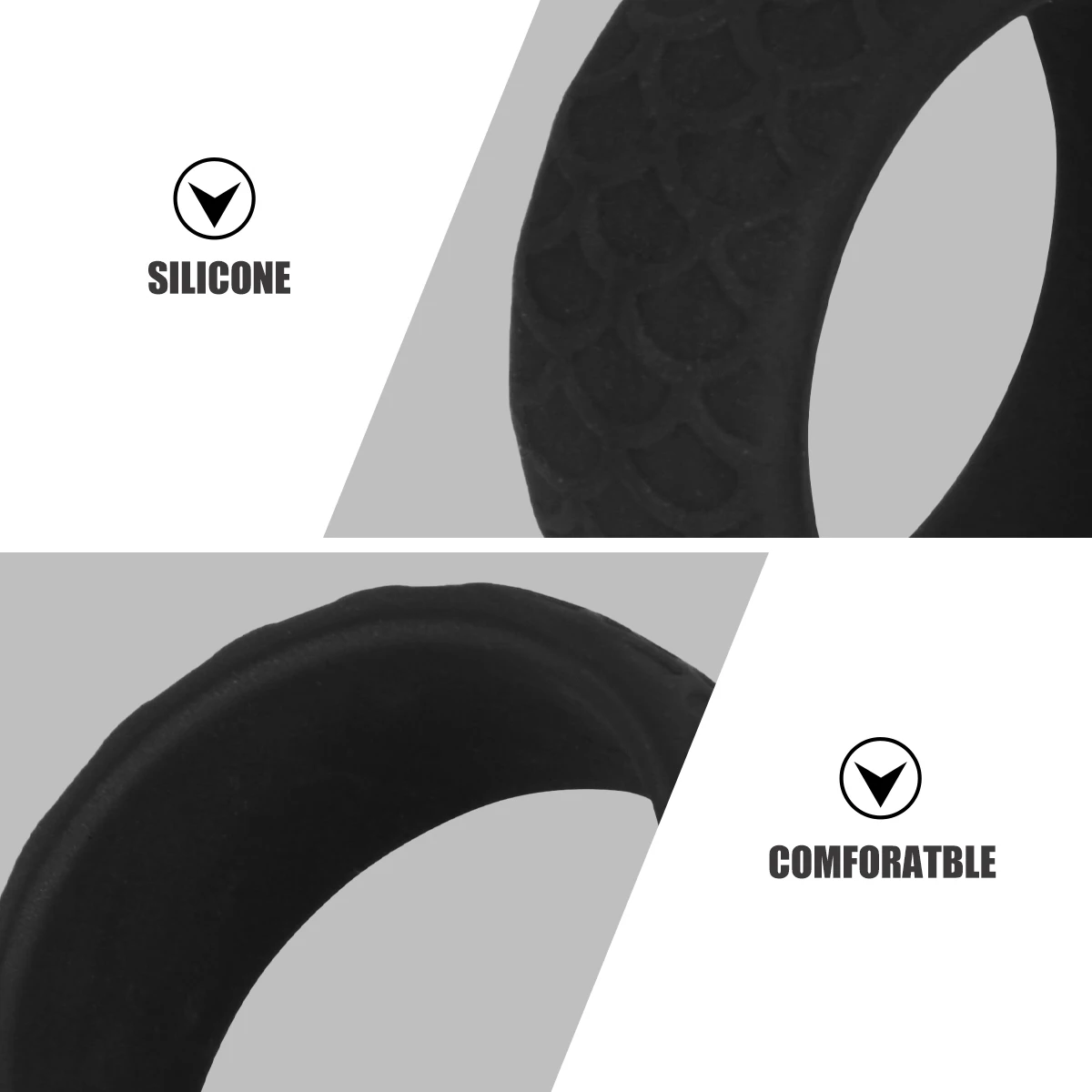 

1Pcs Silicone Finger Ring Outdoor Sports Flexible Soft Waterproof for Swimming Diving Exercise Replacement Anti-Slip Fish Scale