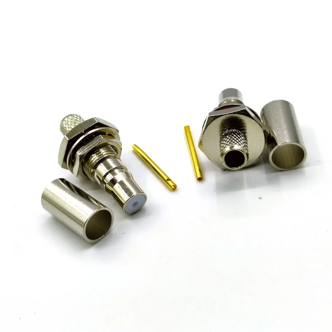 Imagem -02 - Adaptador Qma Female Crimp Connector Cabo Coaxial Apto para Rg59 Rg8x Rg8x Lmr240