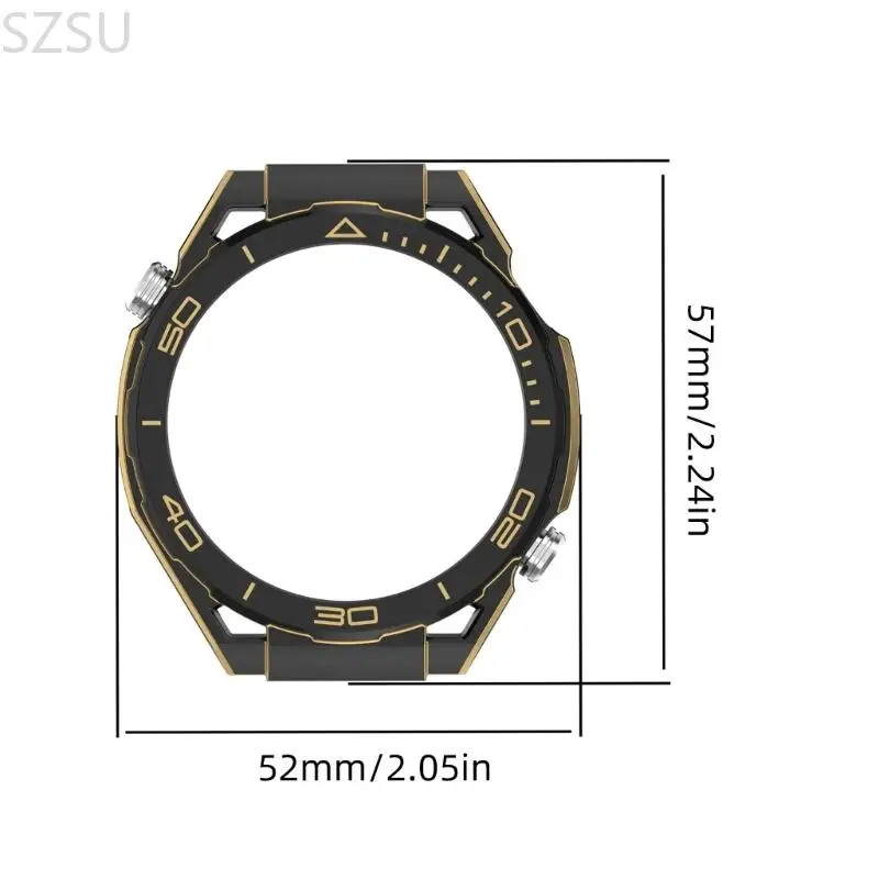 SZSU Screen Covers Screen Protector Case,Hard PC Cover Protective Bumper Frame Accessory for Watch GT6 46mm