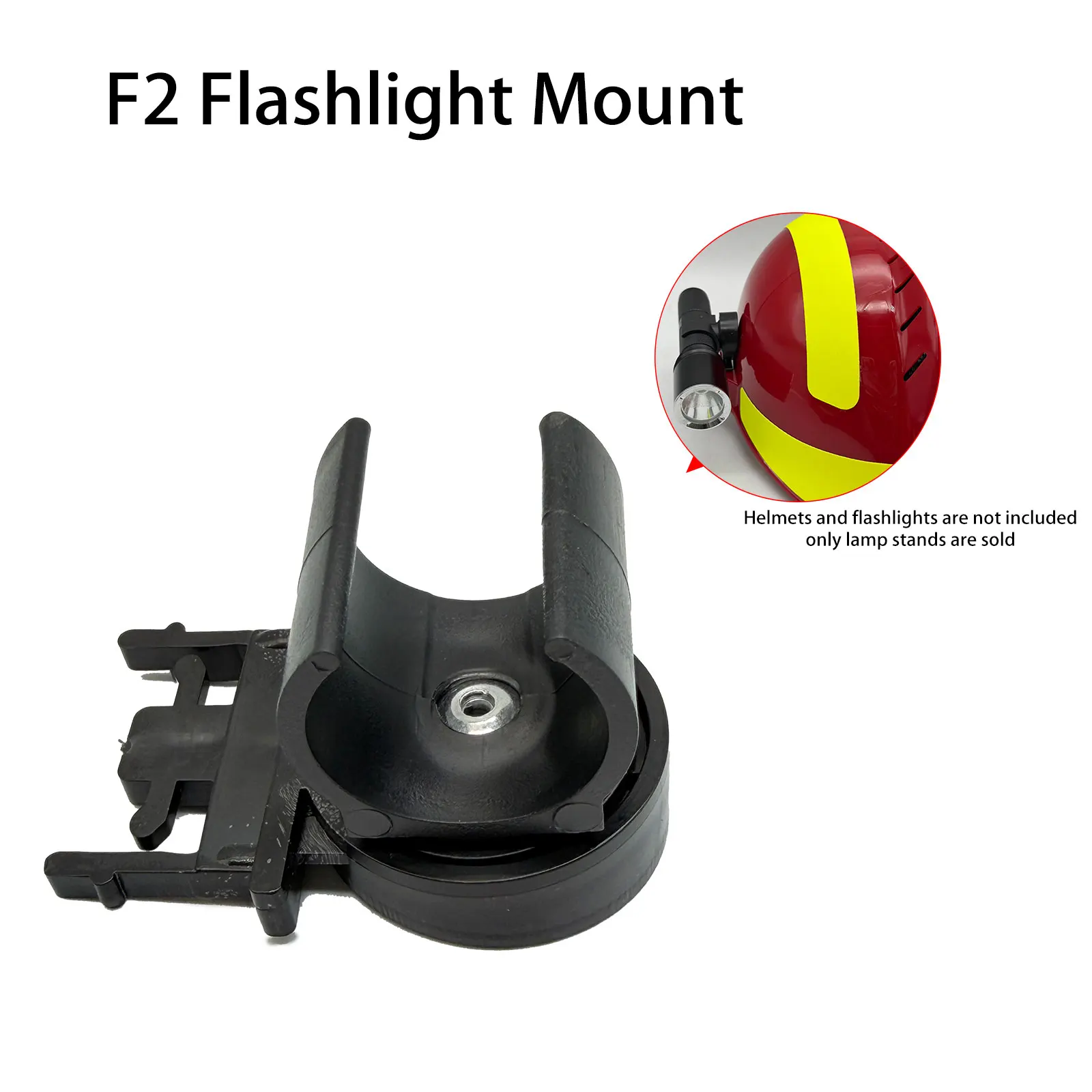 F2 Flashlight Holder Head Wear Flashlight Holder Rotatable Head-mounted Flashlight Holder
