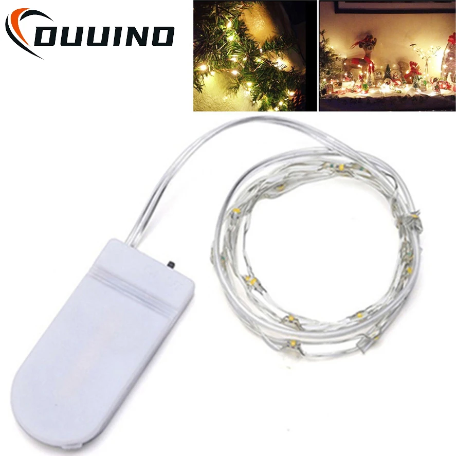 LED Fio De Cobre Fada Luzes Alimentado Por Bateria LED String Luzes Festa Casamento Interior Decoração De Natal Garland Night Lights