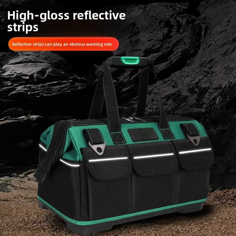 Large Oxford Cloth Kit Tool Bag Multifunctional Repair Hardware Electrician Bag Thickened Wear-resistant Storage Bag