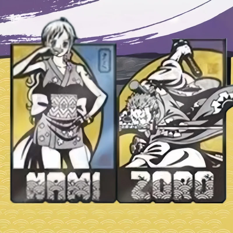 KAYOU Genuine ONE PIECE Japanese Style Badge Series Monkey D. Luffy Roronoa Zoro Collection Card Anime Peripheral Holiday Gift