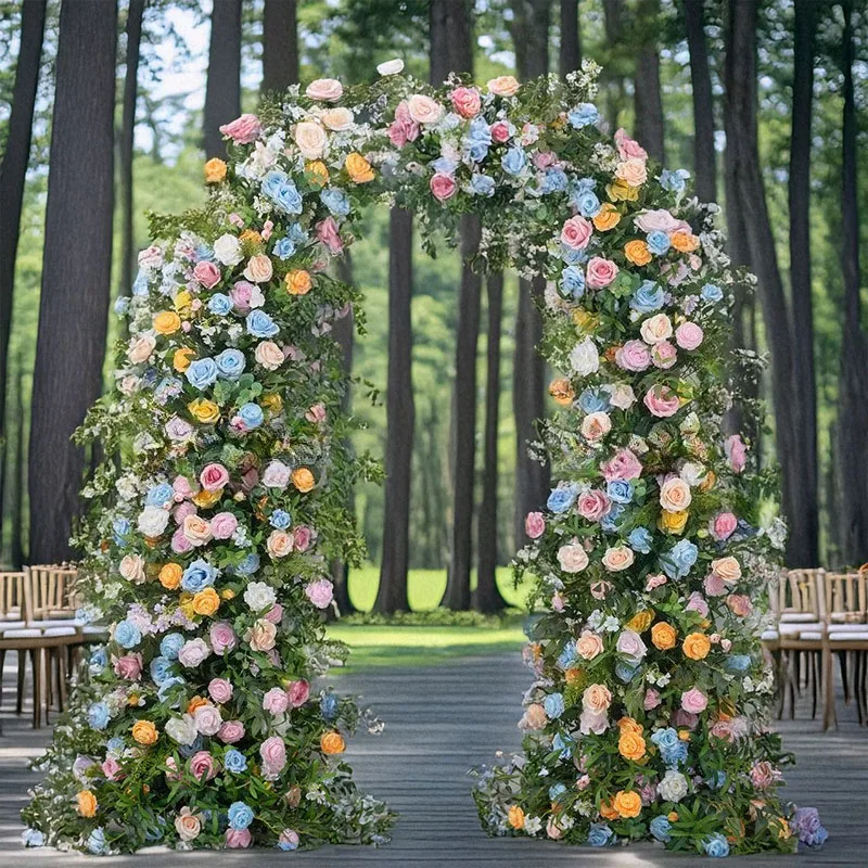 

Countryside Series Artificial Flower Art Horn Frame Wedding Arch Background Decoration Flower Arrangement Welcome Area Layout