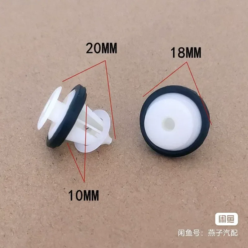 for Automobile Door Panel Buckle AB Column Wheel Eyebrow Universal Plastic Nylon Clip Protection Interior Trim Fastener