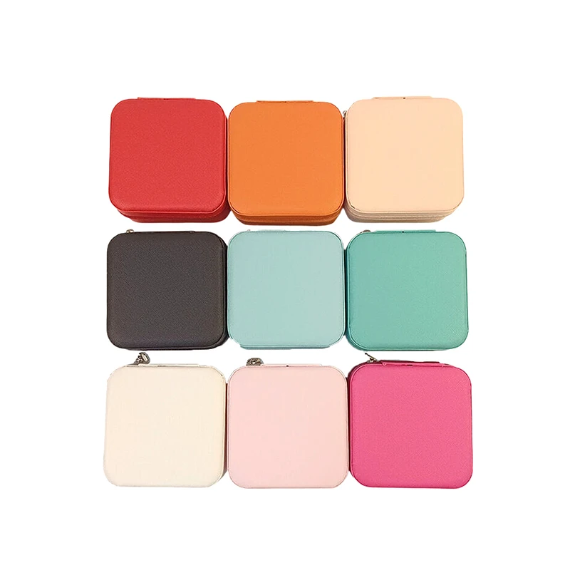 Jewelry Case Boxes Earring Ring Necklace Ring Display Organizer Box