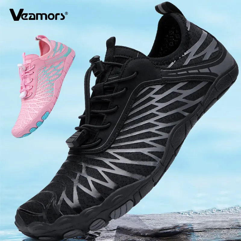 Couples Water Sports Shoes Men Barefoot Quick-Dry Aqua Shoes Women Breathable Comfortable Sneakers Swim Beach Surf Diving Sports