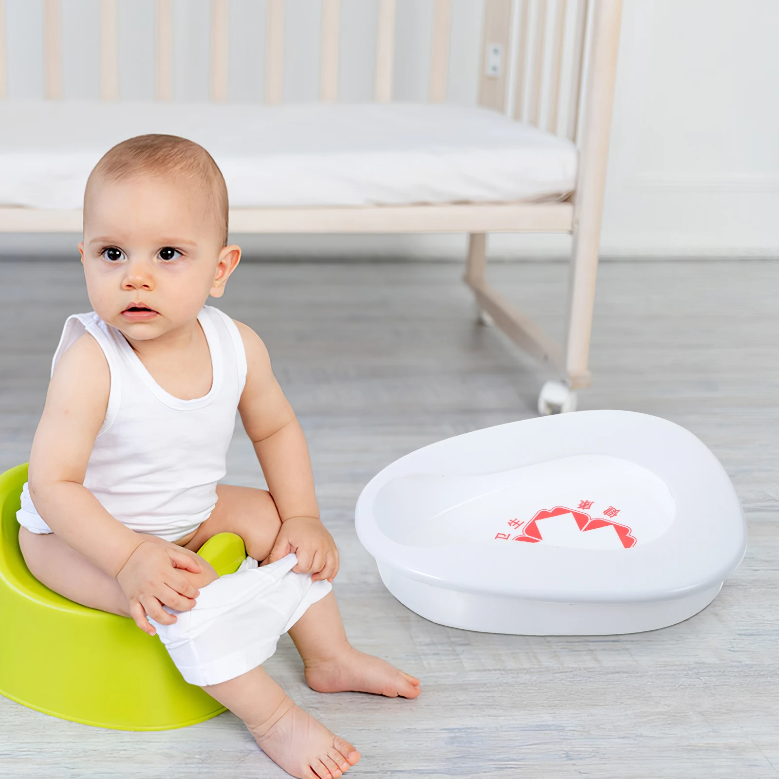 2 pezzi di plastica colorata in plastica per anziani, padelle, dimensioni, design ispessimento, ospedale, uso domestico, accessori infermieristici