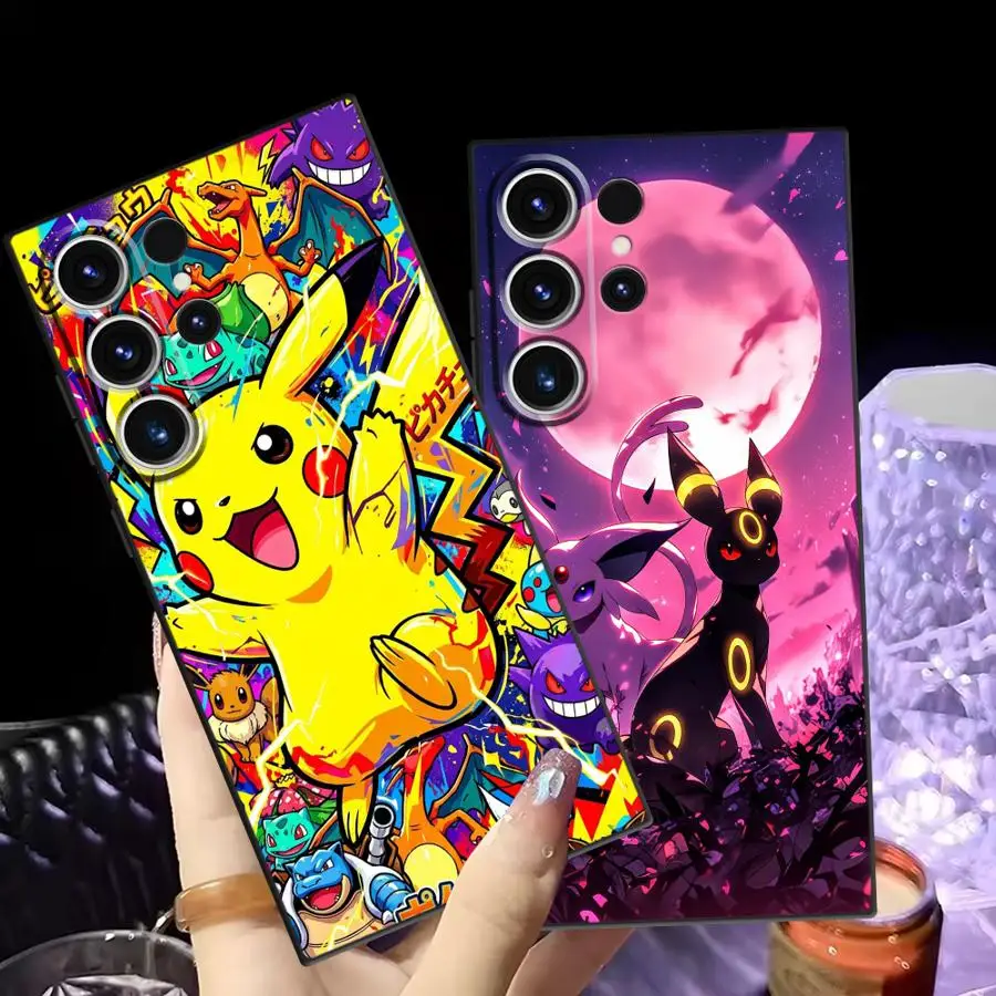 Funda Phone Cover Case for Samsung Galaxy S26 S21 FE S20 S25 Ultra S23 Note 20 Ultra 8 9 10 S10 S9 S24 Plus Hot Anime Pokemon