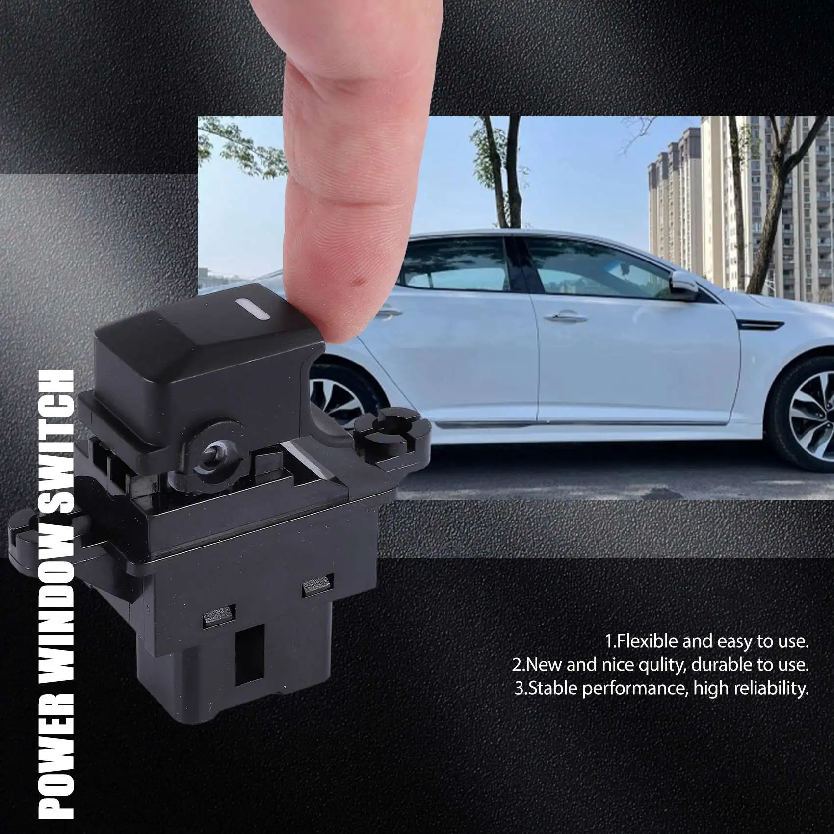 Pulsante interruttore di controllo alzacristallo elettrico per Kia Picanto Morning 2011-2016 muslimate