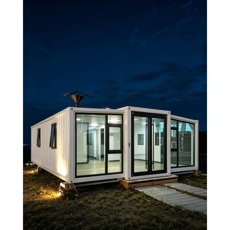 Prefabricated Expandable Container Villa Modular Steel Structure Portable House 3 Bedroom Outdoor Garden Hotel Quick Installatio