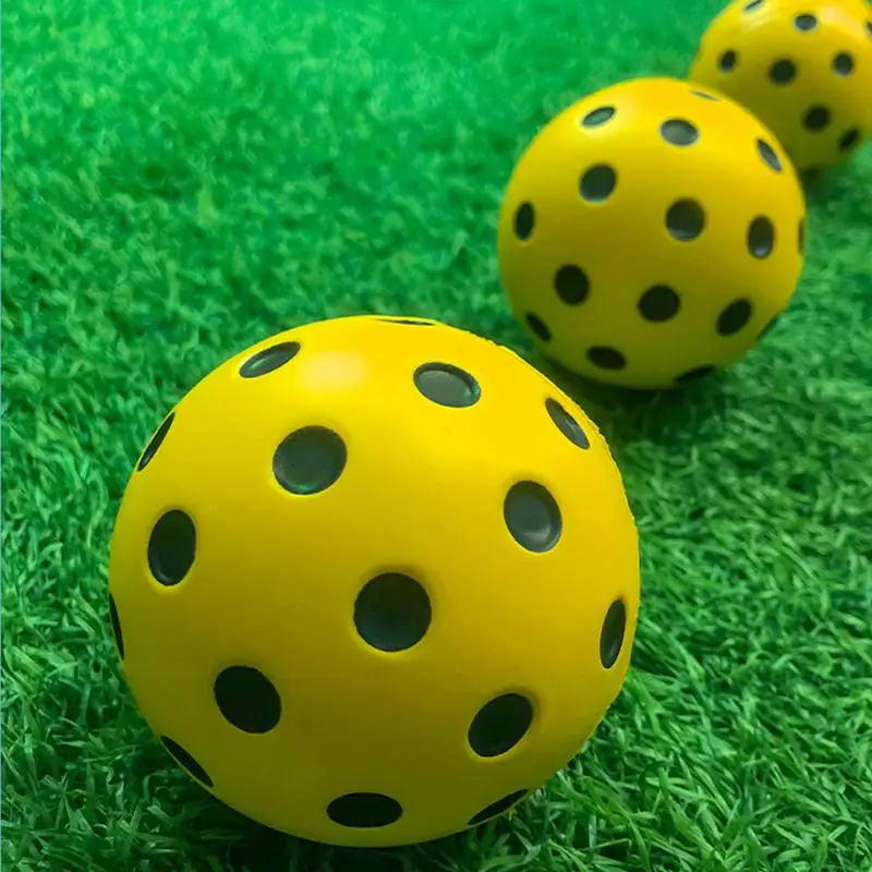 1 Buah Bola Pickleball Senyap untuk Hiburan Dalam Ruangan, Bola Latihan Senyap, Busa PU, Daya Pantul Tinggi, Tidak Mengganggu Orang