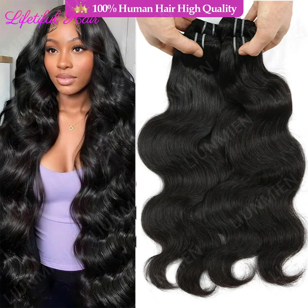 

15A Super Double Drawn Vietnamese Human Hair 100% Human Hair Bundles 24 24 24 Body Wave Bundles Human Hair Virgin Hair Extension