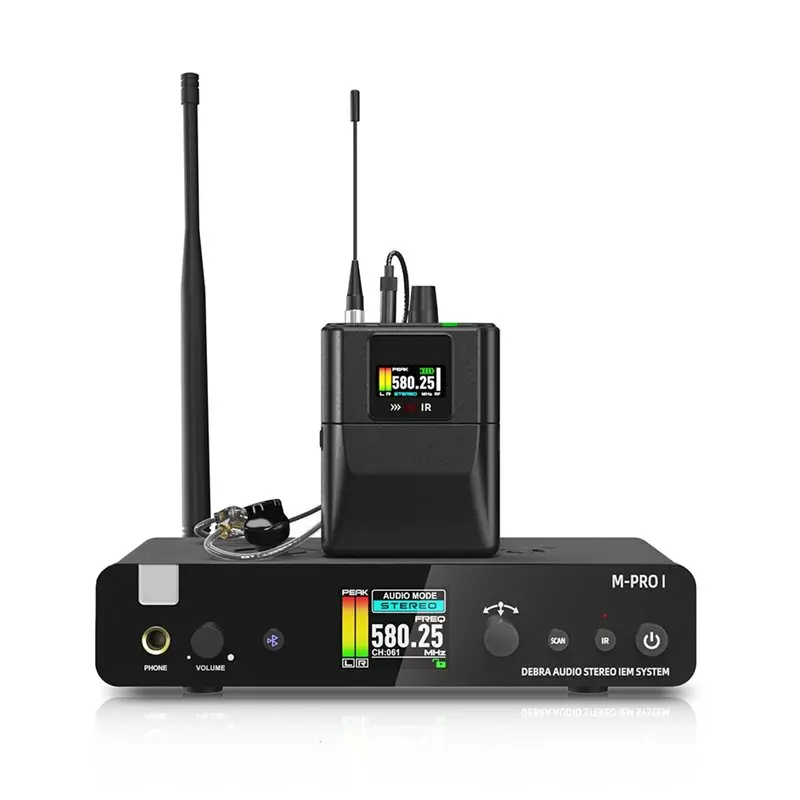 

ABSQ-M-PROI Wireless Audio System 560-690Mhz Bluetooth 24Bit/44.1Khz 7Ms Delay 80M Range For Studio/Live Performance