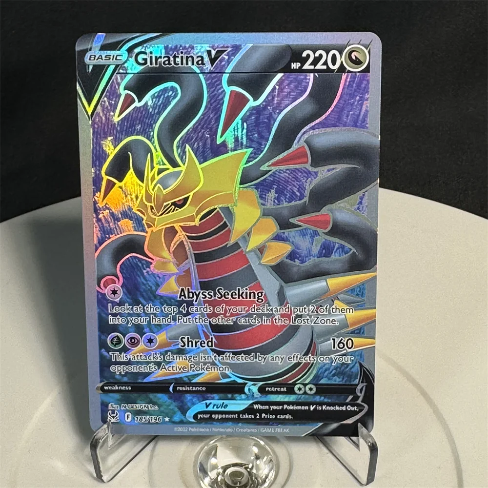 Holographic Pokemon Flash Cards Lost Origin Series Giratina Aerodactyl Card Toys Proxy Cards Christmas Present Collectibles gift