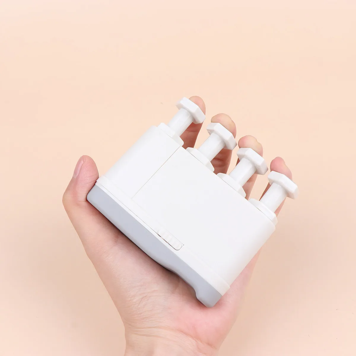 

Guitar Finger Exerciser White Soft-Touch Silicone Force Adjustable 25-6 Lbs Multi-Style Training for Finger Strength Span