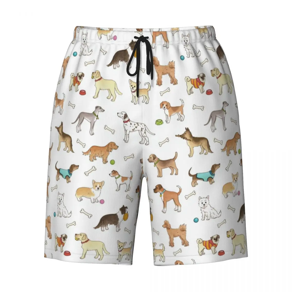 Maillot de bain imprimé pour homme, maillot de bain, race de chien, animal de compagnie, BoardGoals, séchage rapide, Collie, Bulldog, Shiba Inu, Dachshund