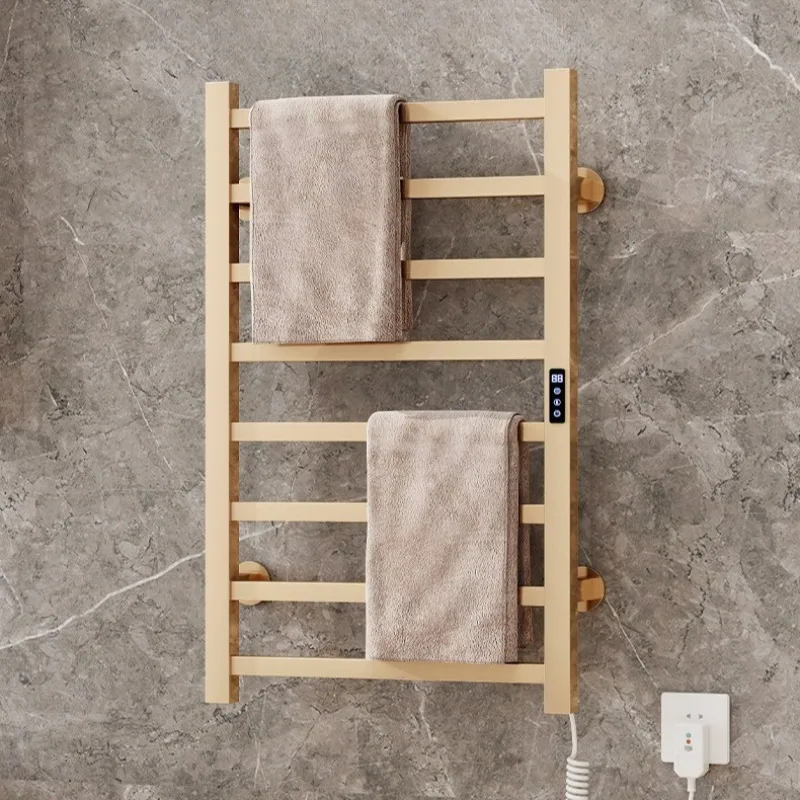 Bathroom Electric Heated Towel Rail Stainless Steel Bathroom Towel Rack Wall Wipes Heater Professional Toilet Warm Towel Machine