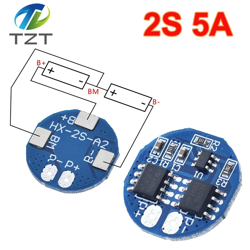 2S 5A Li-ion Lithium Battery 7.4v 8.4V 18650 Charger Protection Board BMS PCM For Li-ion Lipo Battery Cell Pack