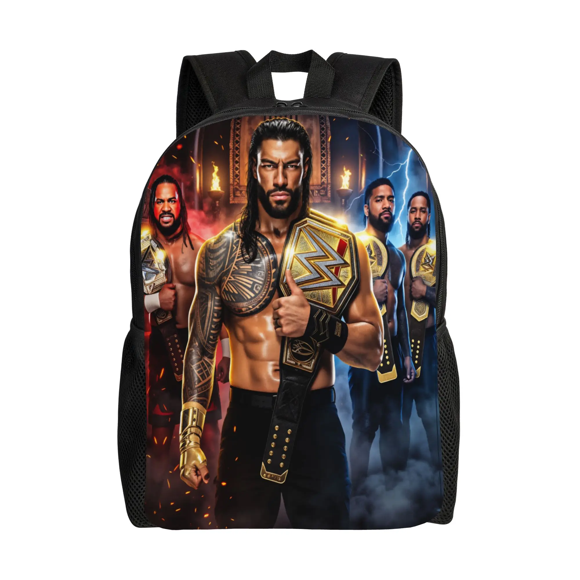 

Wrestler Roman Reigns Wrestling Backpack Cycling Backpacks Women Men Casual High School Bags Design Breathable Rucksack