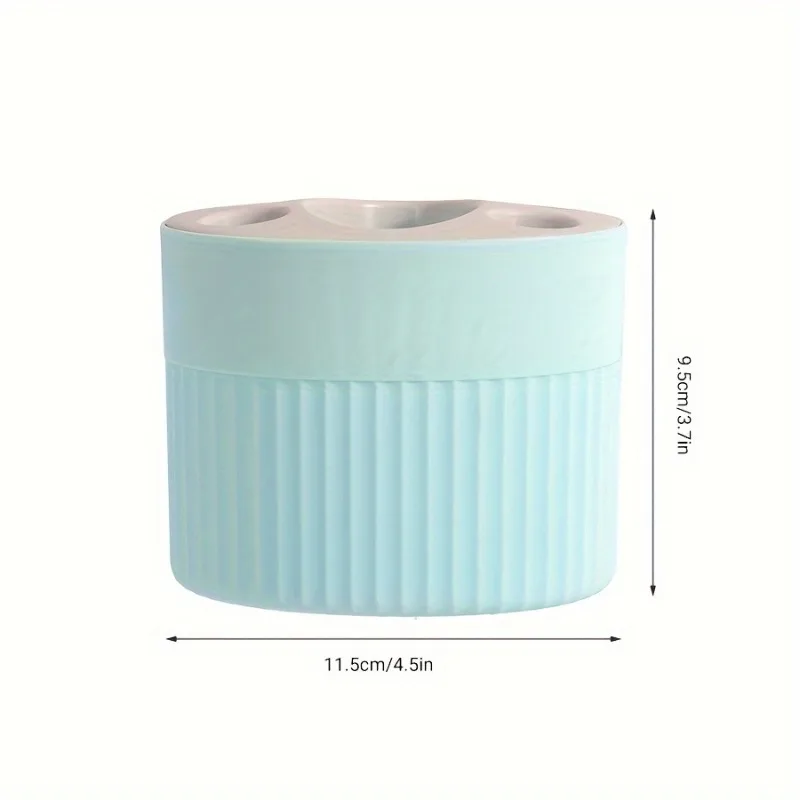 1pc Simple and Stylish Plastic Toothbrush and Toothpaste Organizer - Freestanding Toothbrush Holder for Bathroom Accessories